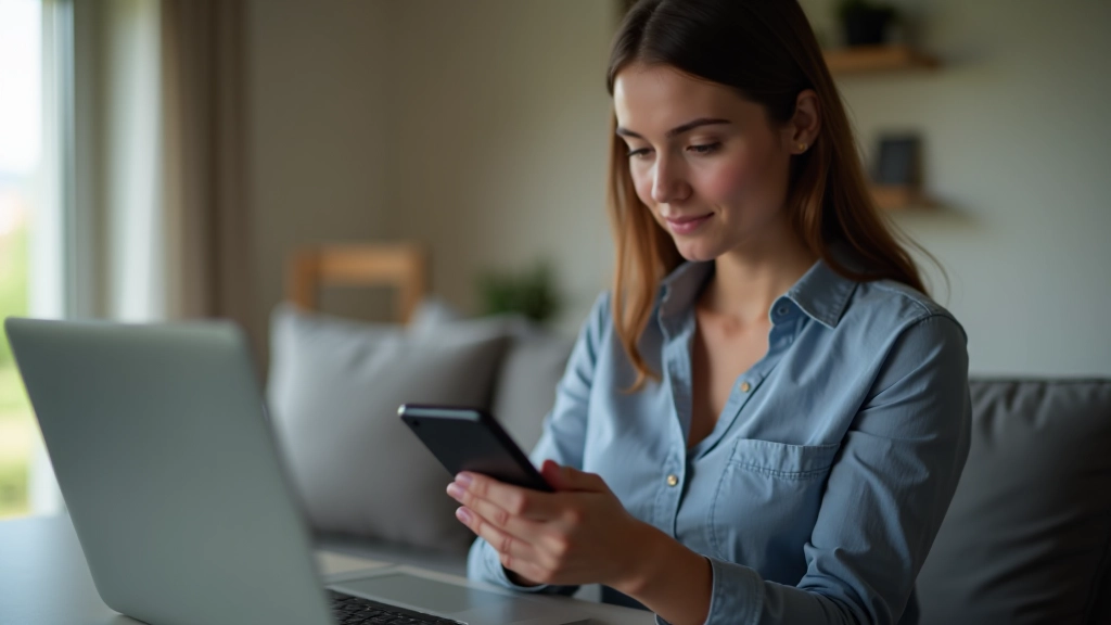 Pessoa a verificar notificações de segurança num smartphone, mostrando autenticação em dois fatores ativa